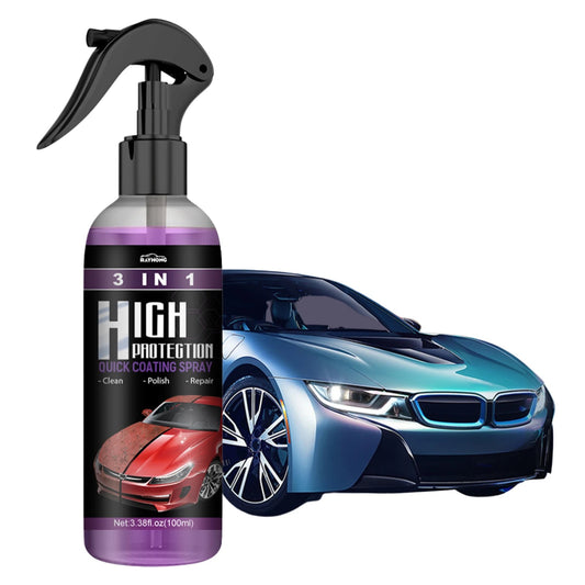 3-in-1 Ceramic Coating Spray & Car Protection Quick Spray: Value Pack of 2